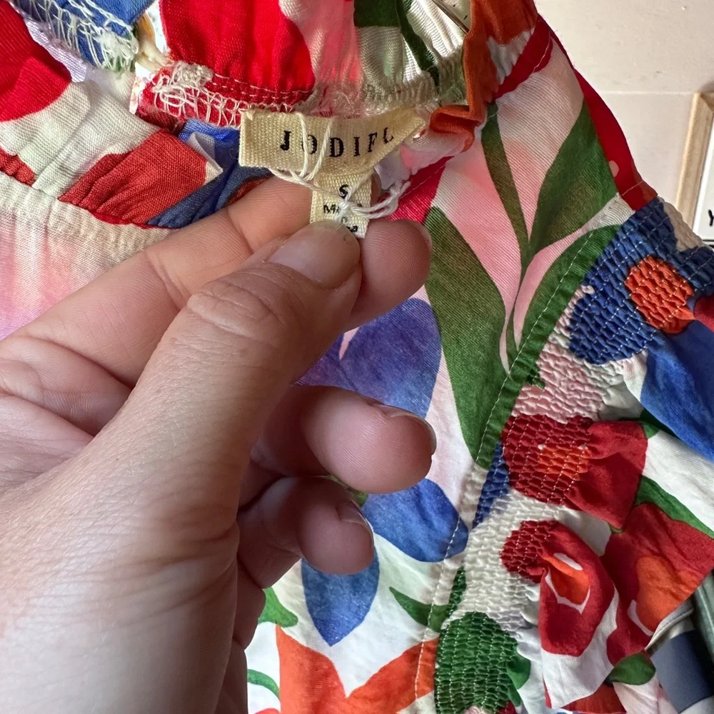 jodifl colorful woman’s blouse size small - Picture 3 of 5